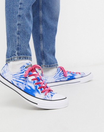 Converse Chuck Taylor All Star Ox Tie Dye Plave Roze - Muške Tenisice | 59721SKOJ